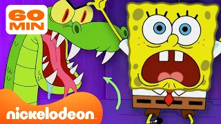 SpongeBob | 60 MINUT z Najdziwniejszymi Morskimi Potworami w  SpongeBobie. 😱 | Nickelodeon Polska