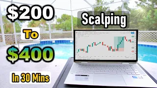 Live Scalping: How To Flip $200 Into $400 In 30 Mins Trading NAS100