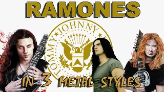 Blitzkrieg Bop in 3 Different Metal Singing Styles [Full Instruments Cover]