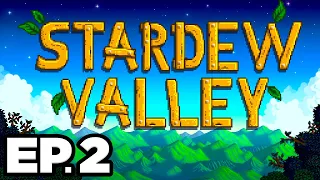 ⛏ ABANDONED MINE SHAFT, NEW SEEDS, HARVESTING CROPS! 🌾 - Stardew Valley Ep.2 (Gameplay / Let's Play)