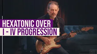 Expanding major hexatonic soloing ideas over a I - IV progression with Andy Aledort