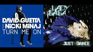 David Guetta Vs Lady Gaga Just Dance And Turn Me On (DJ Looly Mashup Remix)