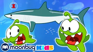 CUT THE ROPE - Om Nom explores the underwater world! | ABC 123 Moonbug Kids | Fun Cartoons