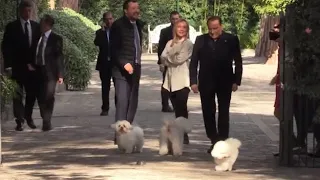 Centrodestra, il vertice tra Berlusconi, Meloni e Salvini a Villa Grande