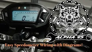 Easy Motorcycle Speedometer Wiring: HOW TO & DIAGRAMS