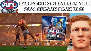 EVERYTHING NEW FROM THE 2021 SEASON PACK DLC ON AFL EVOLUTION 2!