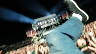 Crowd surfing Metallica at rock on the range 2017