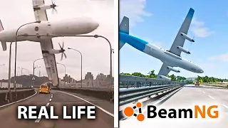 Airplane Crashes Based on Real Life Accidents #1 - Beamng Drive