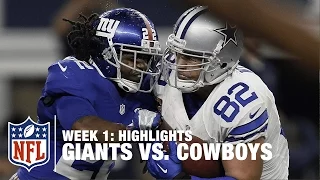 Giants vs. Cowboys | Week 1 Highlights | NFL