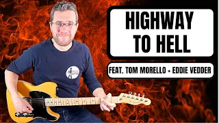 Bruce Springsteen, Tom Morello & Eddie Vedder - Highway To Hell guitar lesson