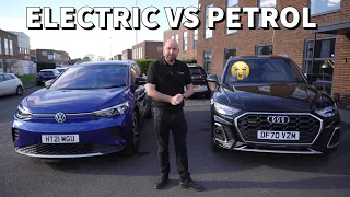 Audi Q5 TFSi petrol V electric Q4 e-tron or VW iD.4 / Enyak. Cost comparisons explained - surprised?