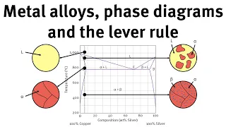 How to use phase diagrams and the lever rule to understand metal alloys