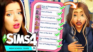 What Happens When a Sim Has EVERY FEAR in the Game?? Sims 4 High School Years Gameplay