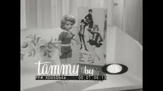 1960s IDEAL TAMMY DOLL  TV COMMERCIAL   12" FASHION DOLL  XD45064a