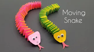 Moving Paper Snake | How to make Easy Paper Snake | Moving Paper Toys