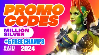 🎁🔥6 FREE Champions + Rathalos & 💎Million Silver 💰 Raid Shadow Legends PROMO CODE