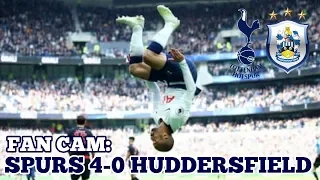 FAN CAM: Tottenham 4-0 Huddersfield: Lucas Moura (Lukas Mowɾɐ) Hat-Trick, Son 손흥민 Assist: 13/04/19