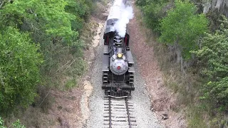 US Sugar 4-6-2 #148 pulls AAPRCO train, Sebring to Clewiston, 4-23-2022