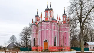 Необычный храм в Тверской области. Храм Преображения Господня в селе Красное