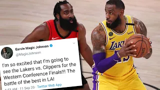 LA Lakers BEAT  Houston Rockets and take 3-1 lead - NBA PLAYER REACTIONS