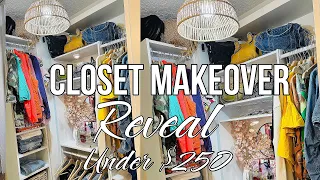 DIY CLOSET MAKEOVER / REVEAL PART 3-IKEA INSPIRED UNDER $250 #diy #ikea #closet #reveal