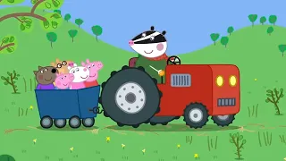 Peppa Pig Rides A Tractor!