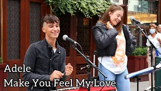 HIS VOICE IS BEAUTIFUL | Make You Feel My Love - Adele | Allie Sherlock & Cuan Durkin Cover