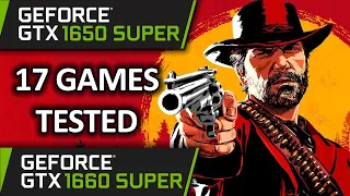 GTX 1650 SUPER vs GTX 1660 SUPER | 17 Games Tested | Mid 2020