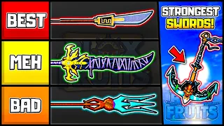 Ranking & Showcasing All Swords *REWORKED* In Blox Fruits! | Tier List