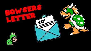 Super Mario Bros 3 (NES) - Bowsers letter (Usa, Eur & Jap Versions)