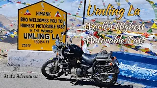 Conquering World's Highest Motorable Pass Umling La, 19024 Feet | Leh to Hanle | Ladakh Ep 12