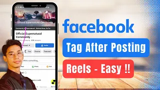 How to Tag Someone on Facebook Reel After Posting !
