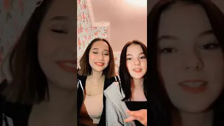 Daneliya Tuleshova with her friend Zere Amirbekova - Live stream on Instagram on February 19, 2021