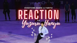 everyone being a  fanyu *reactions part 3* (羽生結弦)
