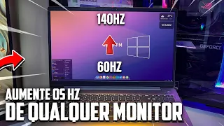 🤯BAIXE AGORA! Ferramenta Que Aumenta os Hertz do MONITOR em poucos passos - OVERCLOCK MONITOR