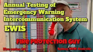 HOW FIRE GUYS TEST THE EMERGENCY WARNING INTECOMMUNICATION SYSTEM (EWIS) IN AUSTRALIA. #fire