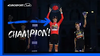 CHAMPION! | Sepp Kuss Vuelta a España Winners Speech | Eurosport