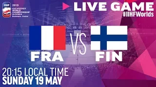 France vs. Finland | Full Game | 2019 IIHF Ice Hockey World Championship