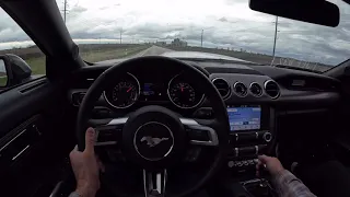 Dodge Charger vs Mustang GT  - 40mph Roll