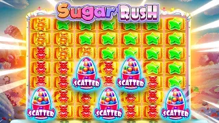 КЕЙРА ПОЙМАЛА ОГРОМНЫЙ ЗАНОС НА 1.3 ЛЯМА В ШУГАР РАШЕ?! / Бонус В Слоте Sugar Rush / заносы недели