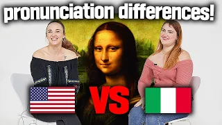 US vs Italy, Most famous Italian People Name Pronunciation Differences!