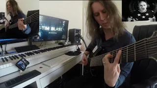 Prodigy - Breathe (quick guitar cover by Tim Blast) In tribute to Keith Flint