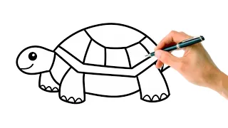 How To Draw A Turtle 🐢 Easy and Beautiful Drawing Tutorial Coloring  ✨💚
