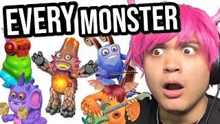 Reacting to every MY SINGING MONSTER in Cave Island - All Sounds Dawn of Fire (MVPerry reacts)