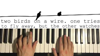 How To Play - Two Birds on a Wire (Piano Tutorial Lesson) | Regina Spektor - Two Birds
