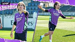 MODRIĆ'S UNBELIEVABLE GOAL in Real Madrid's training!