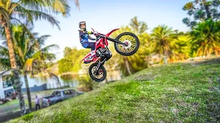 FIZ MOTOCROSS NA CASA NOVA COM A CRF230