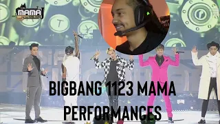 American Reacts to BIGBANG 1123 MAMA Performances | first time watching |