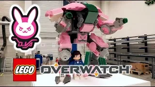 Life sized LEGO Overwatch D.Va + Mech Time Lapse Build!