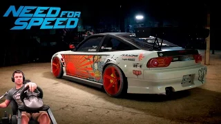 Дрифт Японка Nissan 180sx Type X '96 - Need For Speed 2016 на руле Fanatec Porsche 911 GT2